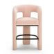 Malone Blush Performance Fabric Upholstered Counter Height Stool