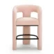 Malone Blush Performance Fabric Upholstered Counter Height Stool