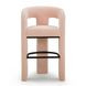 Malone Blush Performance Fabric Upholstered Bar Stool