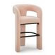 Malone Blush Performance Fabric Upholstered Bar Stool