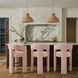 Malone Blush Performance Fabric Upholstered Bar Stool