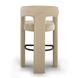 Malone Taupe Performance Fabric Upholstered Bar Stool