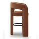 Malone Rust Red Performance Fabric Upholstered Bar Stool