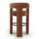 Malone Rust Red Performance Fabric Upholstered Bar Stool
