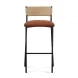 Celine Maroon Performance Fabric Upholstered Bar Stool