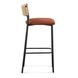 Celine Maroon Performance Fabric Upholstered Bar Stool