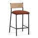 Celine Maroon Performance Fabric Upholstered Counter Height Stool