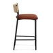 Celine Maroon Performance Fabric Upholstered Counter Height Stool