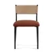 Celine Maroon Performance Fabric Upholstered Dining Chair Set of 2