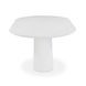 Nara Pure White Oval Outdoor Concrete Dining Room Set