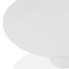 Nara Pure White 84" Oval Outdoor Concrete Dining Table