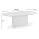 Nara Pure White 84" Oval Outdoor Concrete Dining Table