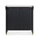 Yaha Black and White 2 Door Bar Cabinet