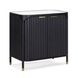 Yaha Black and White 2 Door Bar Cabinet