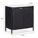 Yaha Black and White 2 Door Bar Cabinet