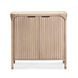 Yaha Natural and White 2 Door Bar Cabinet