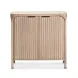 Yaha Natural and White 2 Door Bar Cabinet