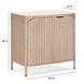 Yaha Natural and White 2 Door Bar Cabinet