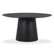 Sahara Black Round Dining Room Set