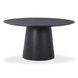 Sahara Black Round Dining Room Set