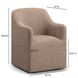 Helena Chocolate Brown Performance Fabric Upholstered Dining Chair