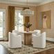 Helena Off White Performance Fabric Upholstered Dining Chair