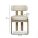 Odessa Cream Vegan Upholstered Leather Dining Chair