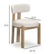 Odessa Cream Performance Fabric Upholstered Dining Chair