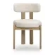 Odessa Cream Performance Fabric Upholstered Dining Chair