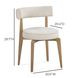 Nikita Cream Performance Fabric Upholstered Dining Chair