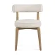 Nikita Cream Performance Fabric Upholstered Dining Chair