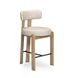 Odessa Taupe Upholstered Counter Height Stool
