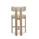 Odessa Taupe Upholstered Counter Height Stool