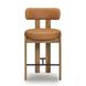 Odessa Brown Upholstered Counter Height Stool