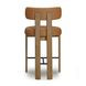 Odessa Brown Upholstered Counter Height Stool