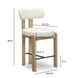 Odessa Cream Upholstered Counter Height Stool