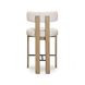 Odessa Cream Performance Fabric Upholstered Counter Height Stool
