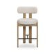 Odessa Cream Performance Fabric Upholstered Counter Height Stool