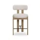 Odessa Cream Performance Fabric Upholstered Counter Height Stool