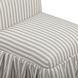 Gertrude Khaki and White Performance Fabric Upholstered Dining Chair