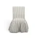Gertrude Khaki and White Performance Fabric Upholstered Dining Chair