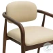 Betsy Taupe Vegan Leather Dining Chair