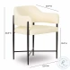 Sezanne Cream Performance Fabric Dining Chair