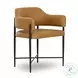 Sezanne Tan Vegan Leather Performance Fabric Dining Chair