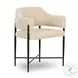 Sezanne Cream Textured Performance Boucle Dining Chair