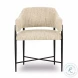 Sezanne Cream Textured Performance Boucle Dining Chair