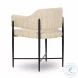Sezanne Cream Textured Performance Boucle Dining Chair
