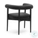 Spara Black Performance Vegan Leather Dining Chair