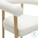 Spara White Performance Vegan Leather Dining Chair