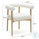 Spara White Performance Vegan Leather Dining Chair